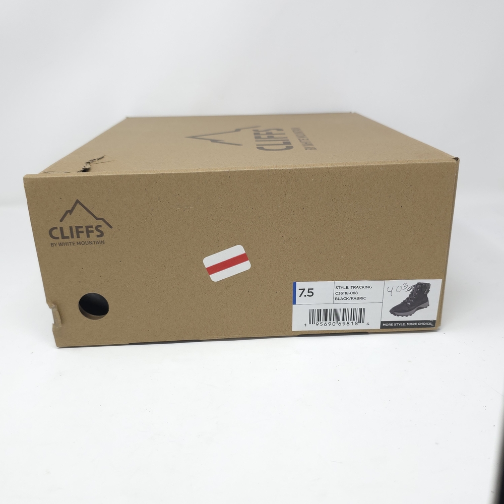 CLIFFS BY WHITE MOUNTAIN Cushioned Lace Up City Hiker Sneaker Boot Black 7.5M - Picture 11 of 11